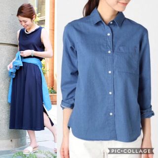 イエナ(IENA)の【15ss美品】セルビッチ インディゴシャツ(シャツ/ブラウス(長袖/七分))