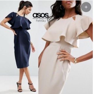 エイソス(asos)のASOS ダブルレイヤーウイグルドレス(ひざ丈ワンピース)