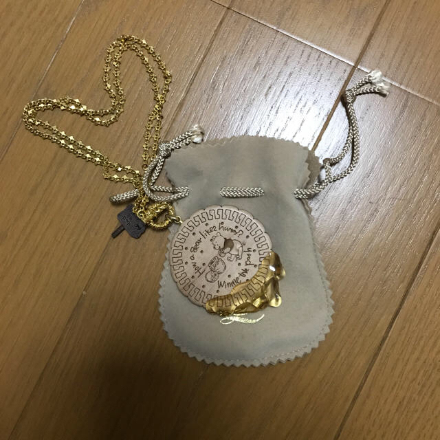 Q-pot.(キューポット)のQ-pot.♡プーさんのビスケットネックレス レディースのアクセサリー(ネックレス)の商品写真