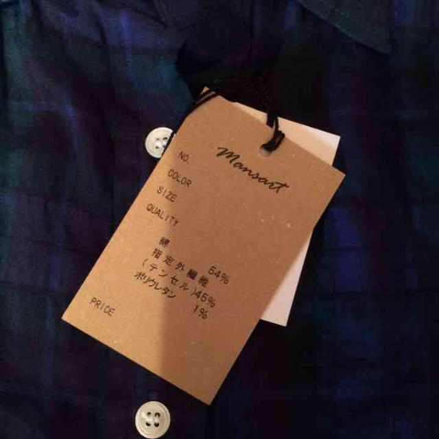 SCOT CLUB(スコットクラブ)の【新品】Mansant シャツ 定価¥12,420- レディースのトップス(シャツ/ブラウス(長袖/七分))の商品写真