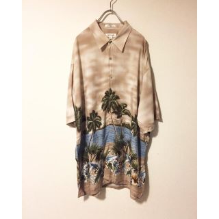 コムデギャルソン(COMME des GARCONS)の【USED】希少 beige rayon big aloha shirt XL(シャツ)