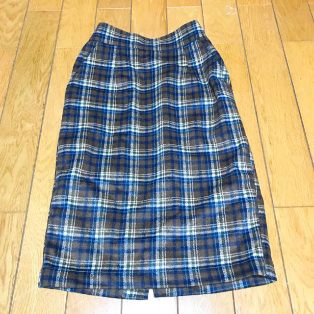 w closet(ダブルクローゼット)のダブルクローゼット チェックタイトスカート レディースのスカート(ひざ丈スカート)の商品写真