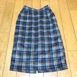 ダブルクローゼット(w closet)のダブルクローゼット チェックタイトスカート(ひざ丈スカート)