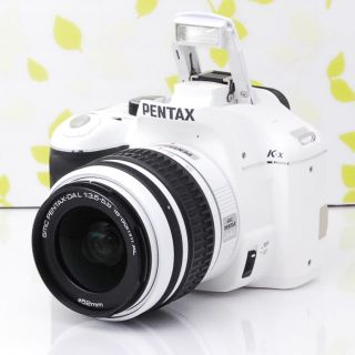 ペンタックス(PENTAX)の❤️届いたらすぐ使える！スマホ転送もOK♪★ペンタックス K-x ホワイト❤️(デジタル一眼)