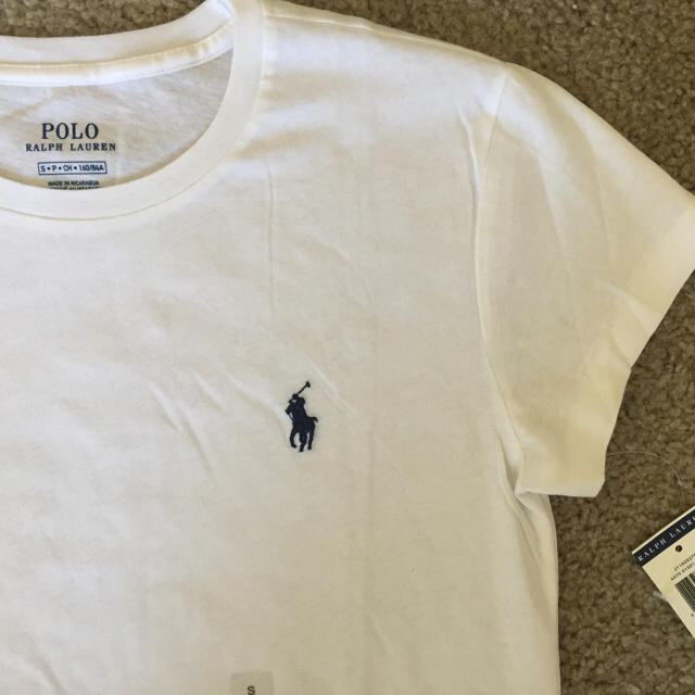 Ralph Lauren(ラルフローレン)のかえるんさま専用☆ラルフローレン レディース 丸首ホワイトS レディースのトップス(Tシャツ(半袖/袖なし))の商品写真