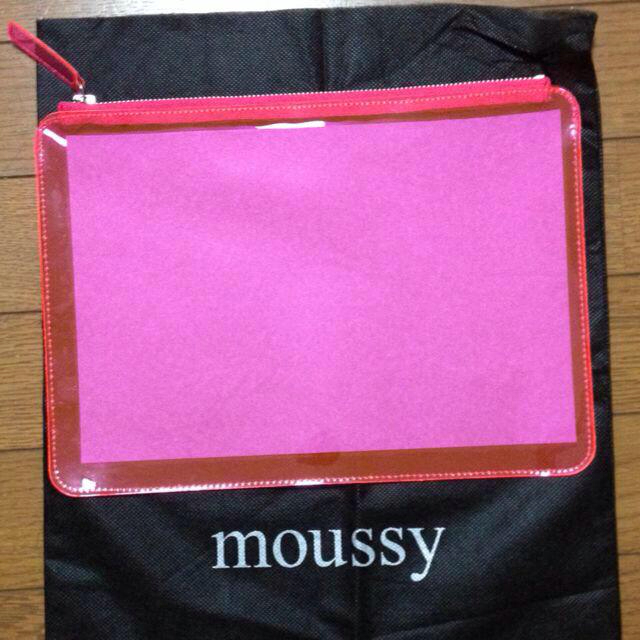 moussy(マウジー)のmoussy☆ビニールクラッチセット レディースのバッグ(クラッチバッグ)の商品写真