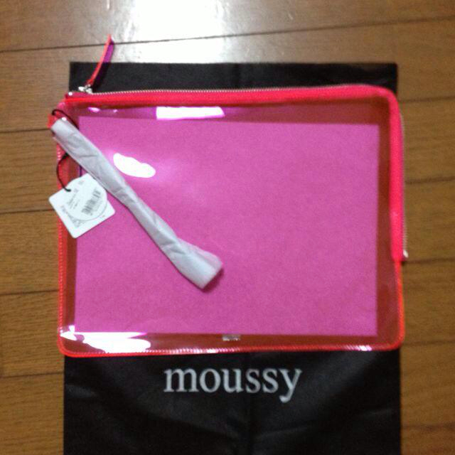 moussy(マウジー)のmoussy☆ビニールクラッチセット レディースのバッグ(クラッチバッグ)の商品写真