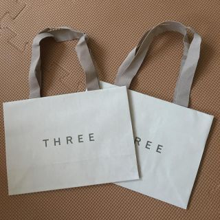 スリー(THREE)のTHREE ショップ袋 新品♡2個セット(ショップ袋)