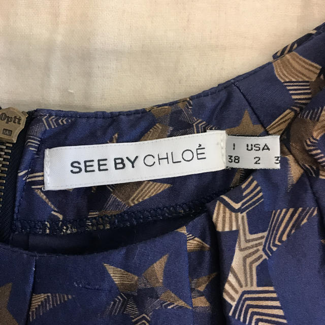 SEE BY CHLOE(シーバイクロエ)のSEE BY CHLOE 星柄ワンピース レディースのワンピース(ひざ丈ワンピース)の商品写真