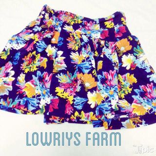 ローリーズファーム(LOWRYS FARM)の花柄ボリュームキュロット▷▷(キュロット)