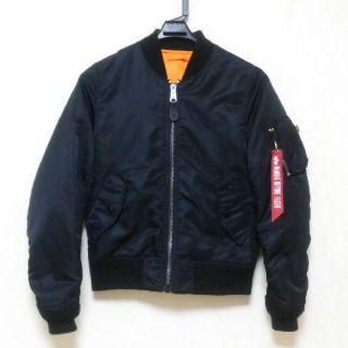 アルファインダストリーズ(ALPHA INDUSTRIES)の【yuki様専用】アルファ MA-1 フライトジャケット【レディース★黒★M】(フライトジャケット)