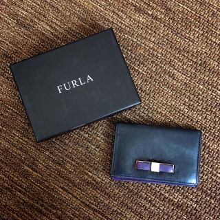 フルラ(Furla)のfurla 名刺ケース(黒)(名刺入れ/定期入れ)