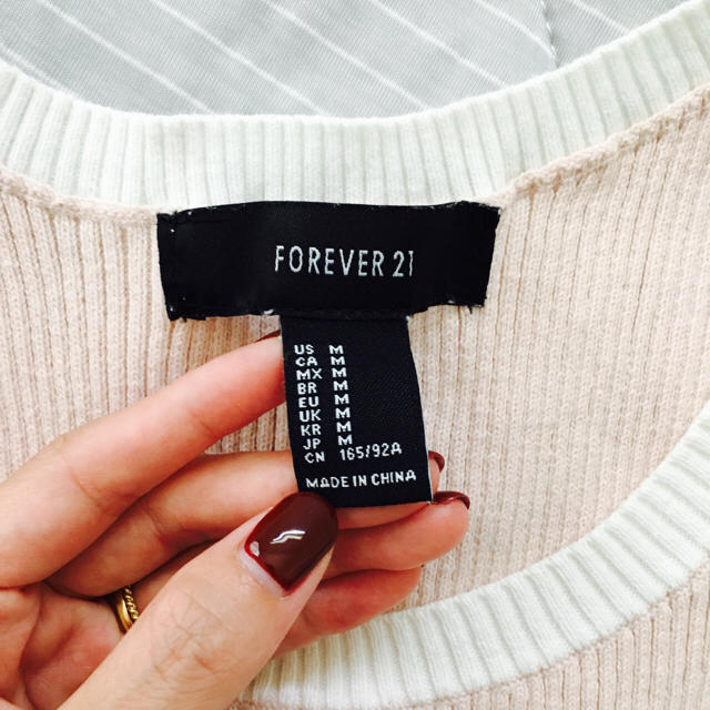 FOREVER 21(フォーエバートゥエンティーワン)のFOREVER21リブタンクトップ レディースのトップス(タンクトップ)の商品写真