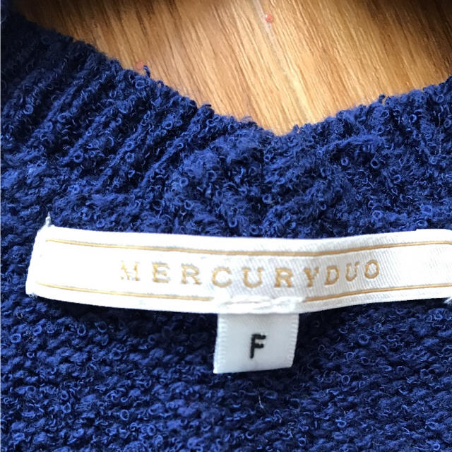MERCURYDUO(マーキュリーデュオ)のマーキュリーオフショルニット レディースのトップス(ニット/セーター)の商品写真
