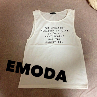 エモダ(EMODA)のEMODA★タイプメッセージタンク(Tシャツ(半袖/袖なし))