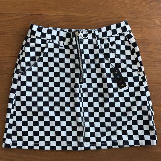 ユニフ(UNIF)の【mi様専用】Unif チェッカー柄タイトスカート(ミニスカート)