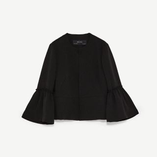 ザラ(ZARA)のベルスリーブジャケット(ノーカラージャケット)