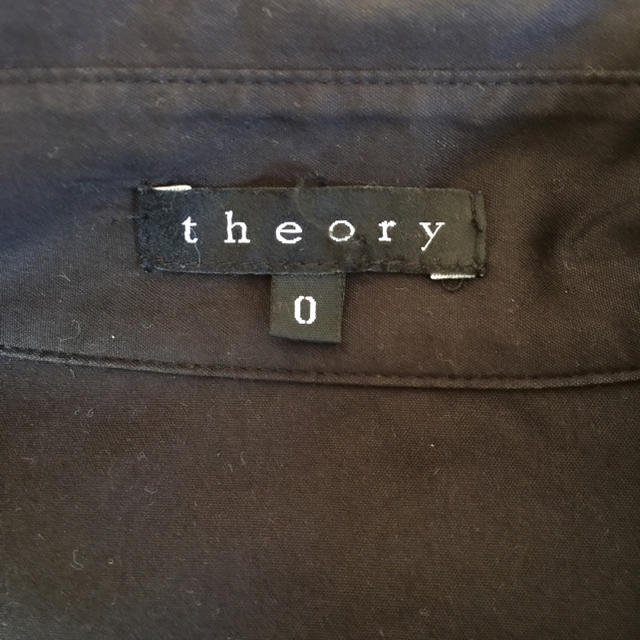 theory(セオリー)のTheory シャツワンピース ブラック 0 レディースのワンピース(ひざ丈ワンピース)の商品写真