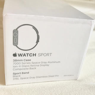 アップルウォッチ(Apple Watch)のラケール様専用【新品未使用】Apple Watch Sport 38mm(その他)