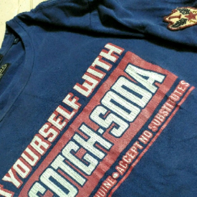 SCOTCH & SODA(スコッチアンドソーダ)の未使用♪ SCOTCH＆SODA スコッチ＆ソーダ◆Ｔシャツ Ｓサイズ ネイビー メンズのトップス(Tシャツ/カットソー(半袖/袖なし))の商品写真