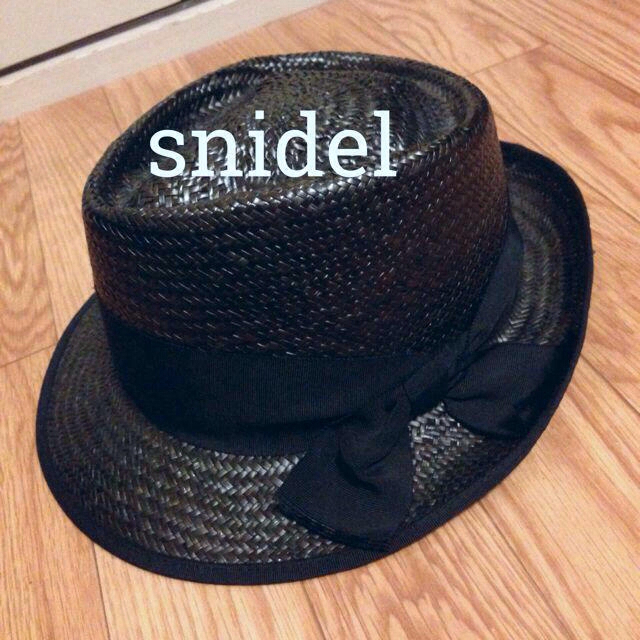 SNIDEL(スナイデル)の美品♡ストローハット レディースの帽子(ハット)の商品写真