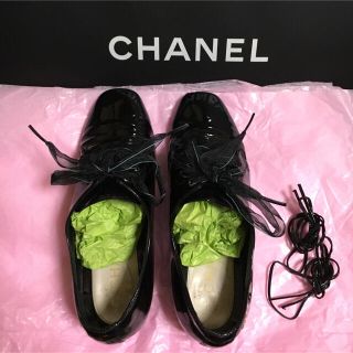 シャネル(CHANEL)のfeelingmore様専用です♪CHANEL♡レースアップシューズ(ローファー/革靴)