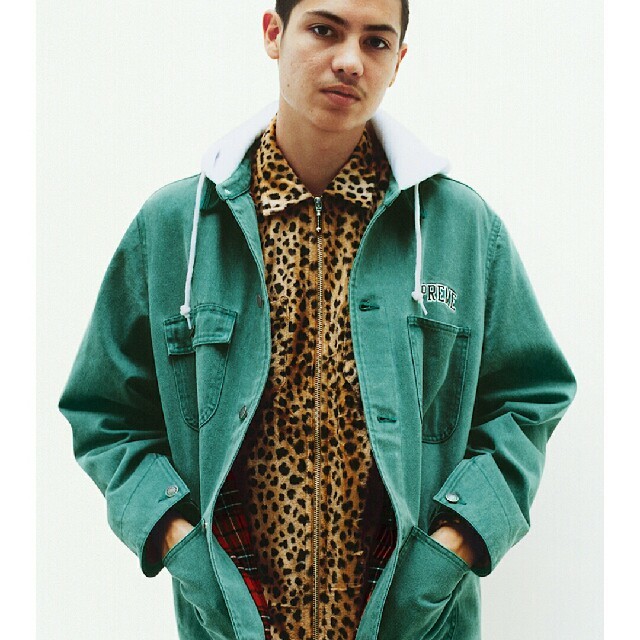 supreme Cheetah Pile Zip Up Shirt