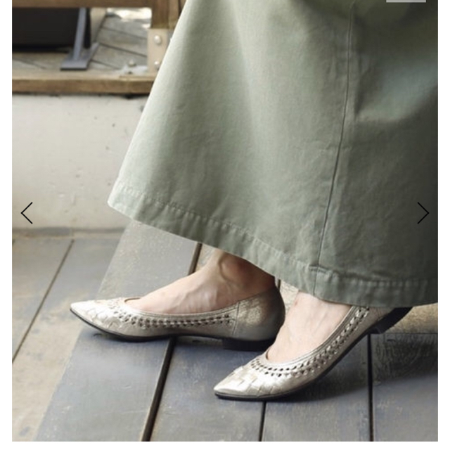 ポインテッドサシメッシュフラット レディースの靴/シューズ(バレエシューズ)の商品写真