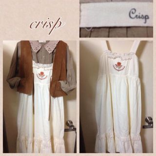 クリスプ(Crisp)のcrisp◯刺繍レースワンピース(ロングワンピース/マキシワンピース)