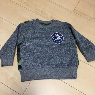 ニシマツヤ(西松屋)の2点おまとめキッズ  ボア トップス  スキニーブルー(Tシャツ/カットソー)