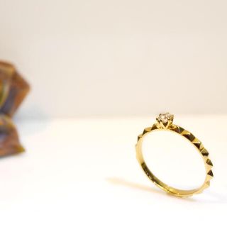 トゥデイフル(TODAYFUL)の【超美品】TODAYFUL #203 Crown Dia Studs Ring(リング(指輪))