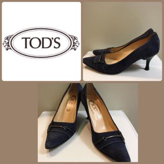 トッズ(TOD'S)のトッズ♡ネイビースエード パンプス♡(ハイヒール/パンプス)