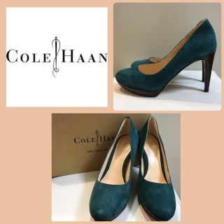 コールハーン(Cole Haan)のコールハーン♡グリーンスエード パンプス♡(ハイヒール/パンプス)