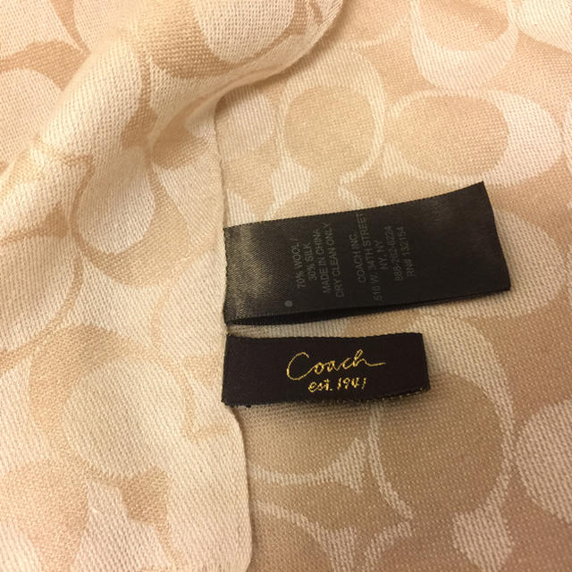 COACH(コーチ)の[新品・一部タグあり] COACH 大判ストール レディースのファッション小物(ストール/パシュミナ)の商品写真