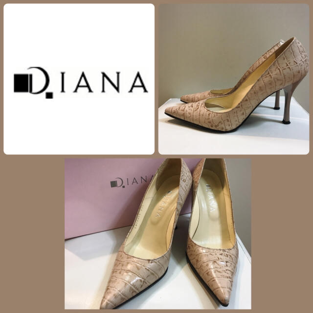 DIANA(ダイアナ)のダイアナ♡ベージュレザー パンプス♡ レディースの靴/シューズ(ハイヒール/パンプス)の商品写真