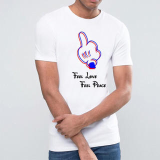 ロンハーマン(Ron Herman)のライズリヴァレンス リップハート フィールラブⅡ Tシャツ ホワイト(Tシャツ/カットソー(半袖/袖なし))