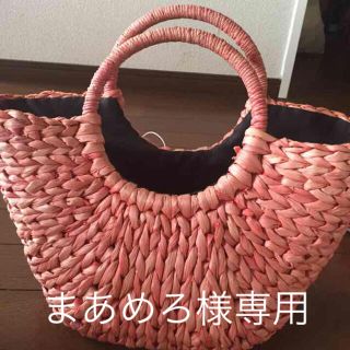 マウジー(moussy)の美品 マウジーカゴバック(かごバッグ/ストローバッグ)