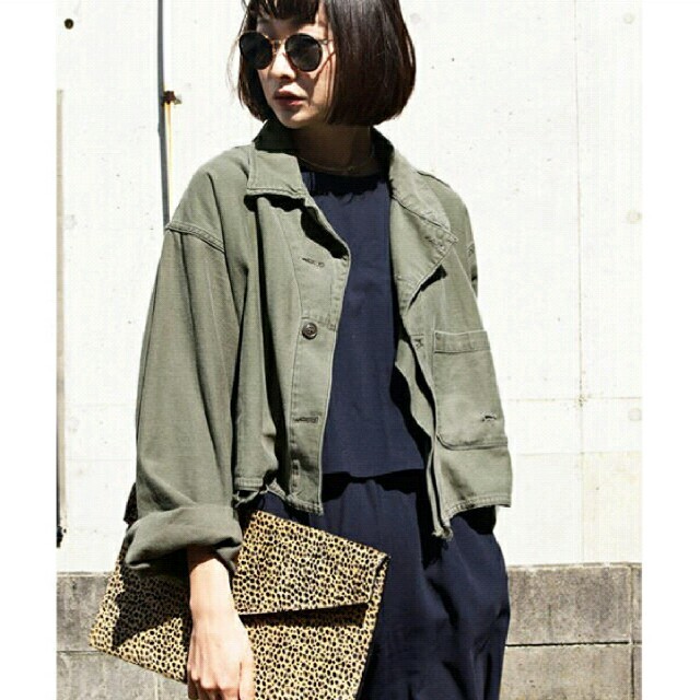 完売♡Ameri MILITARY VOLUME SHORT JACKET-steffen.com.br