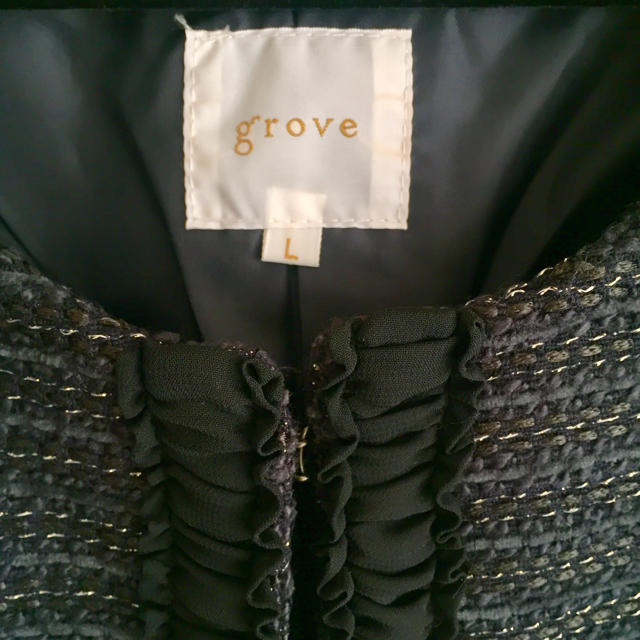 grove(グローブ)のgrove ノーカラージャケット レディースのジャケット/アウター(ノーカラージャケット)の商品写真
