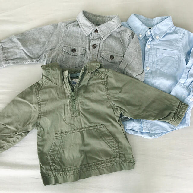 Old Navy(オールドネイビー)のoldnavy 12-18m シャツ プルオーバー セット キッズ/ベビー/マタニティのベビー服(~85cm)(シャツ/カットソー)の商品写真