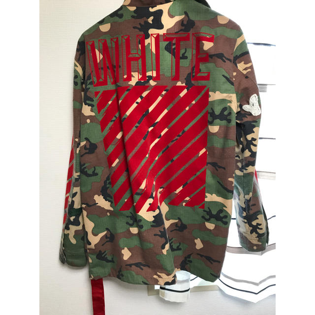 OFF-WHITE - Off-White ミリタリージャケットの通販 by りん's shop