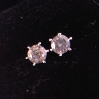 期間限定値下　Diamond　ダイヤモンド　ピアス　合計0.4ct 　K18WG(ピアス)