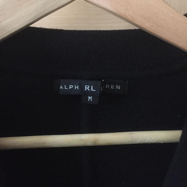 Ralph Lauren(ラルフローレン)のラルフローレン 黒 ニットジャケット レディースのトップス(ニット/セーター)の商品写真
