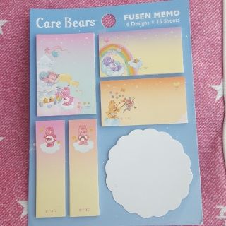 ケアベア(CareBears)のCare Bears♥付箋(おまけ付き)(ノート/メモ帳/ふせん)