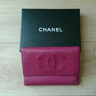 シャネル(CHANEL)のお値下げ シャネル 財布 キャビアスキン ピンク(財布)