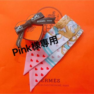 エルメス(Hermes)の大人気 エルメス 国内完売品 ハート ツイリー スカーフ 10番 新品 (バンダナ/スカーフ)