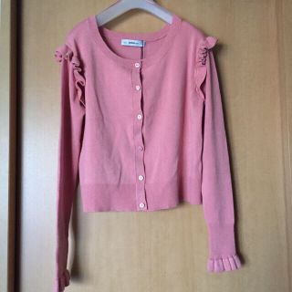 ザラ(ZARA)のZARA⭐️新品☆完売★フリルニットカーディガン(カーディガン)