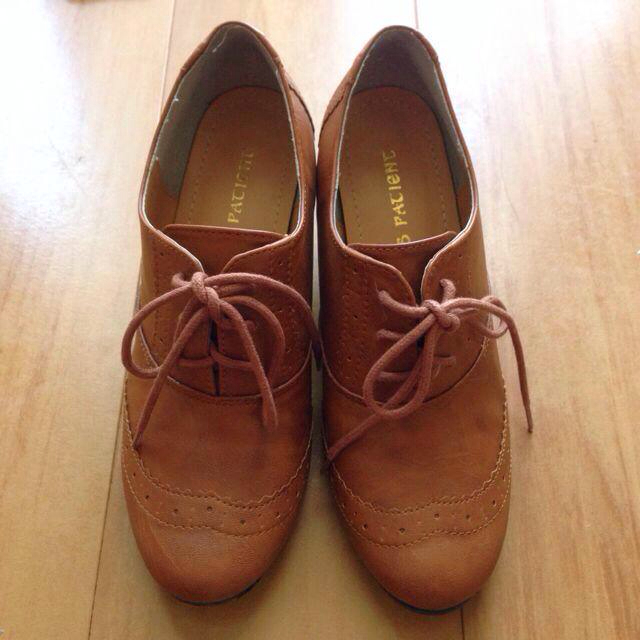 キャメル♡オックスフォード レディースの靴/シューズ(ブーツ)の商品写真
