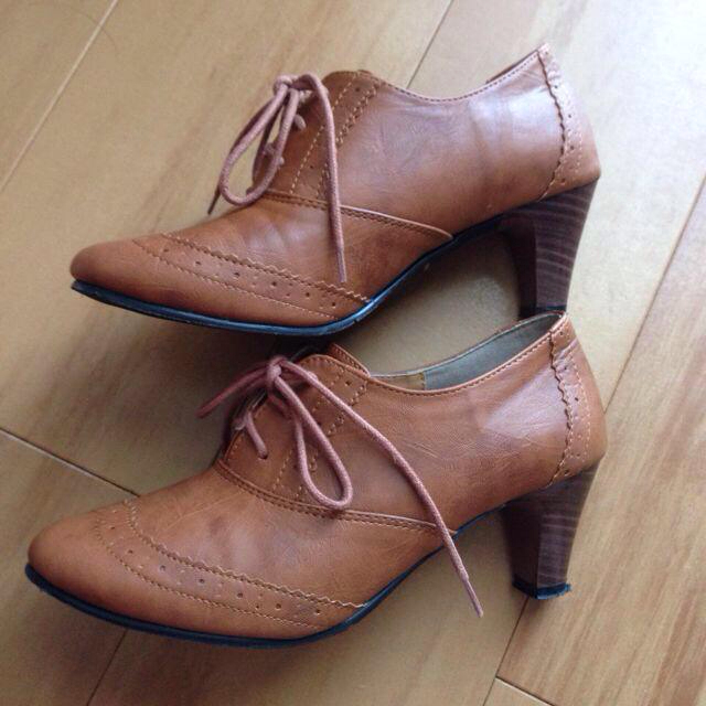 キャメル♡オックスフォード レディースの靴/シューズ(ブーツ)の商品写真