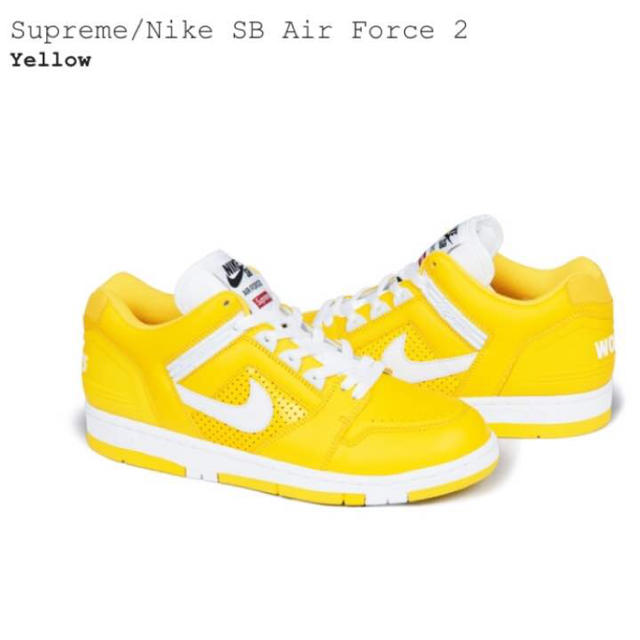 Supreme(シュプリーム)のSupreme Nike 27.5cm イエロー メンズの靴/シューズ(スニーカー)の商品写真
